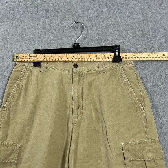 Tommy Bahama Relax Silk Linen Cargo Snap Pocket Shorts Island Tropical Mens 32 - Picture 3 of 10